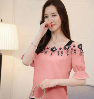 Shirt Fiminina Off Shoulder Lace Tassel Belt Bottom Tops & Blusas