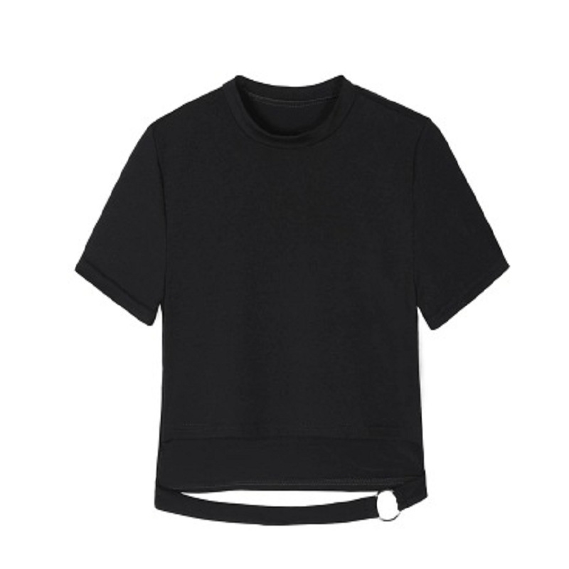 Trendy Hip Hop Ins High Waist Slim Sexy Jump Di Irregular Half Length Suit Skirt Ring Top M - Shop at LoveMi