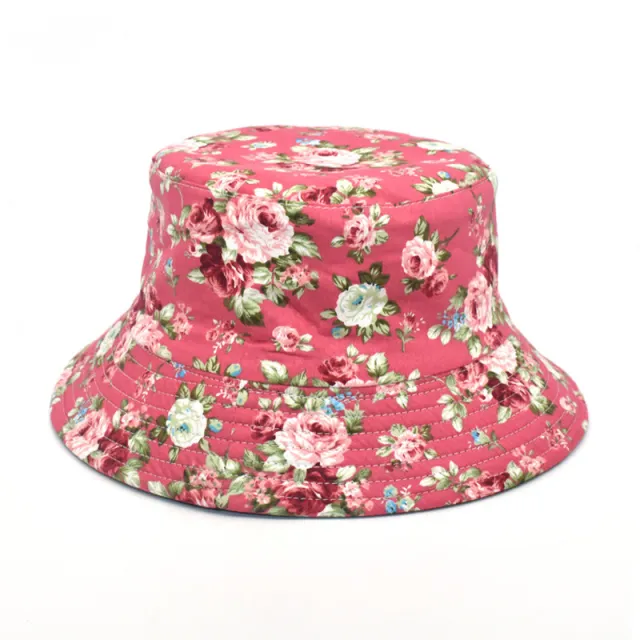 Fashion Printed Double Sided Basin Hat Red - Shop at LoveMi