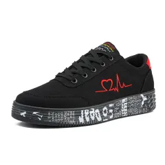 New Big Red Canvas Shoes Female Korean Version All-Match Breathable Cloth Shoes Low-Top Sneakers - Red - View 1