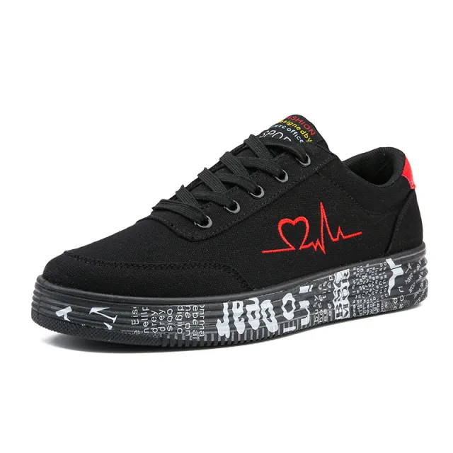 New Big Red Canvas Shoes Female Korean Version All Match Breathable Cloth Shoes Low Top Sneakers Red - Shop at LoveMi