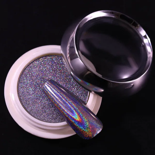 Fashion Nail Art Solid Laser Powder Silver - Shop at LoveMi