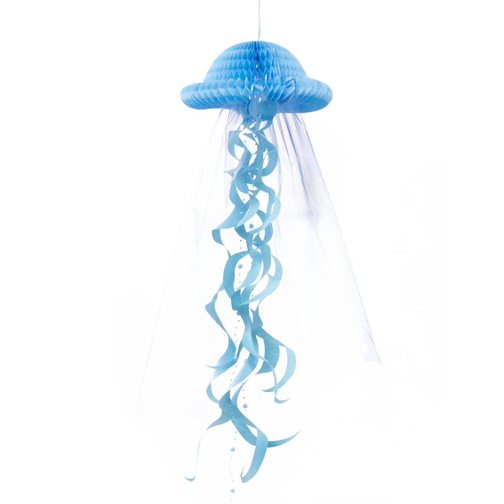 Honeycomb jellyfish blue