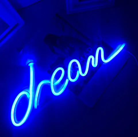 Led Creative Lighting Pendant Uppercase and Lowercase Dream Acrylic
