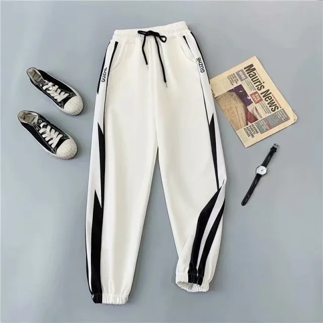 Women'S Loose Fitting Straight High Waist Casual Pants White - Shop at LoveMi