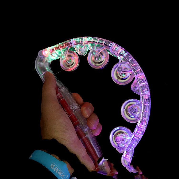 Title 3, Plastic Led Flashing Tambourine Musical Sensory...