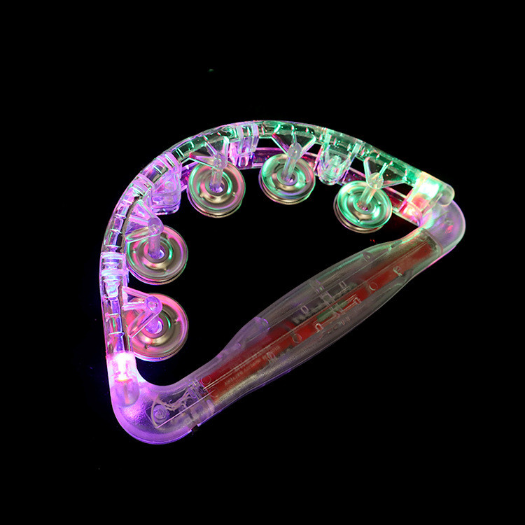 Title 4, Plastic Led Flashing Tambourine Musical Sensory...