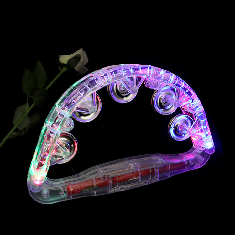 Title 6, Plastic Led Flashing Tambourine Musical Sensory...