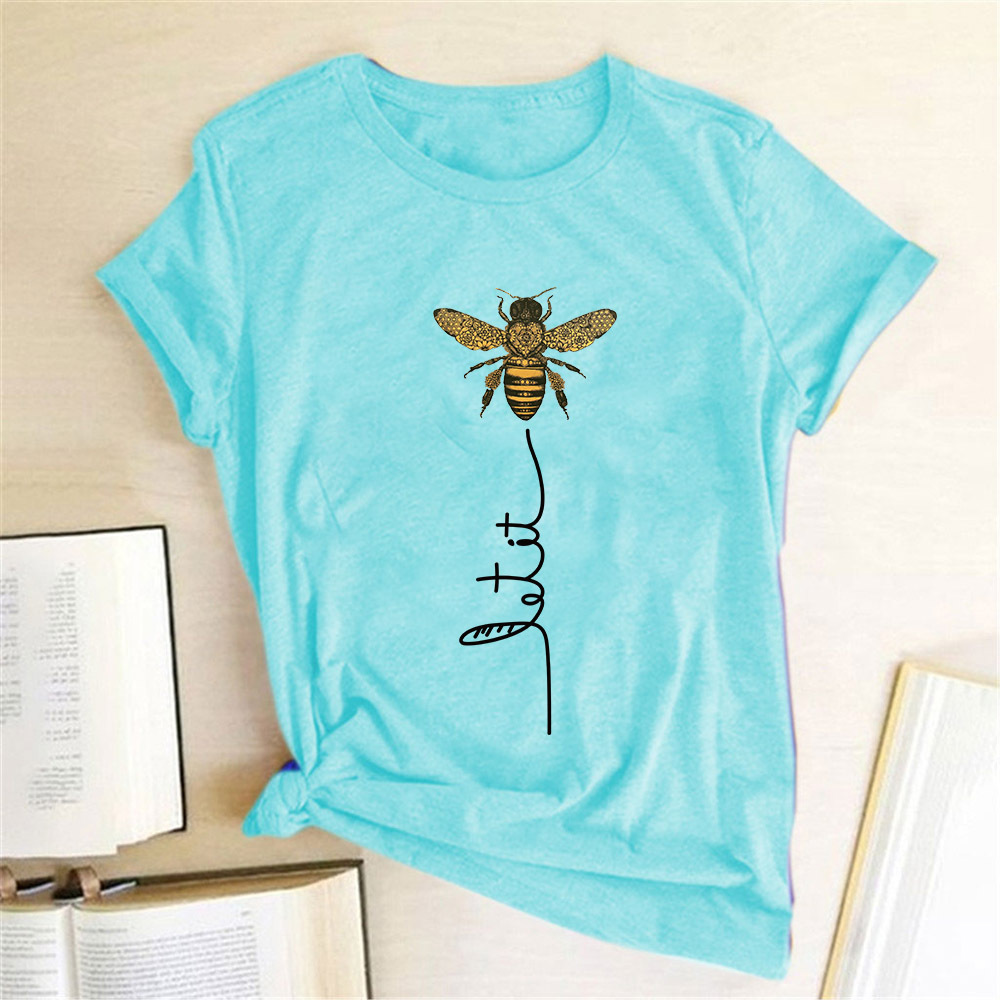 Title 3, Kurzarm-T-Shirt mit Bienen-Aufdruck, kurzärmlig...