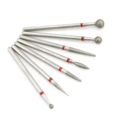 Nail Art Silver Grinding Head Tungsten Steel Diamond Grinding Head Nail Carving Polishing Head Nail Tools - K - View 1