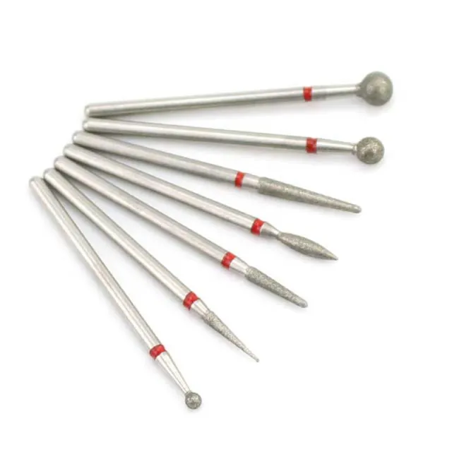 Nail Art Silver Grinding Head Tungsten Steel Diamond Grinding Head Nail Carving Polishing Head Nail Tools K - Shop at LoveMi