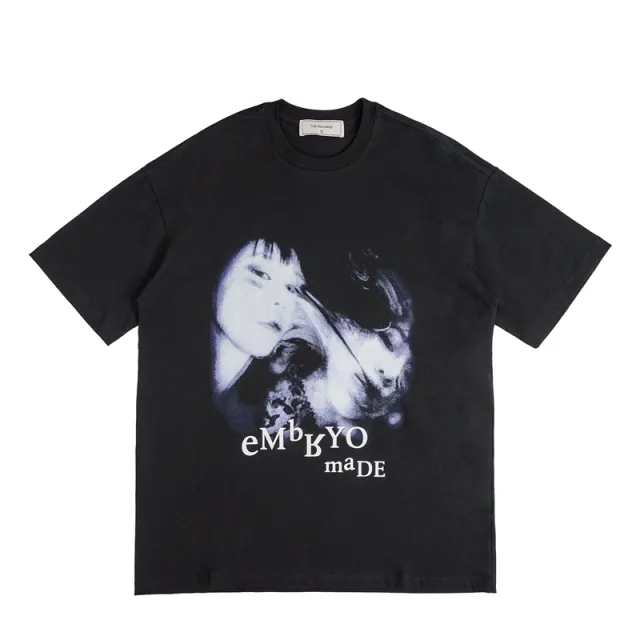 Diablo Funeral Tear Double Face Girl Print Short Sleeves Black - Shop at LoveMi