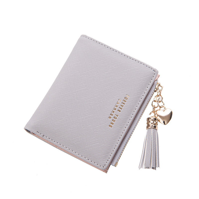 let Women Coins Zipper Purses Portefeuille Female Clutch Bag Grey - Shop at LoveMi