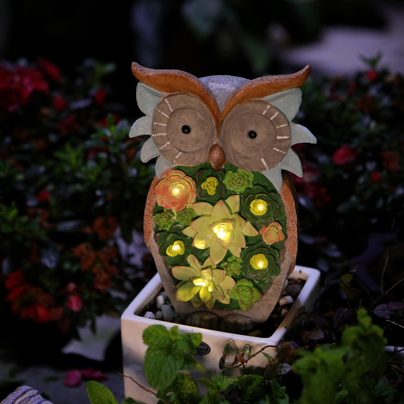 Outdoor Solar Tortoise Snail Owl Animal Light — foto 6