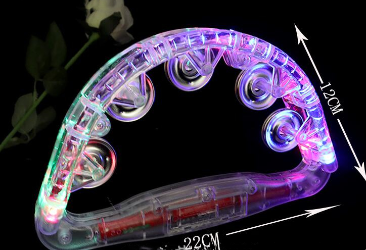 Title 1, Plastic Led Flashing Tambourine Musical Sensory...