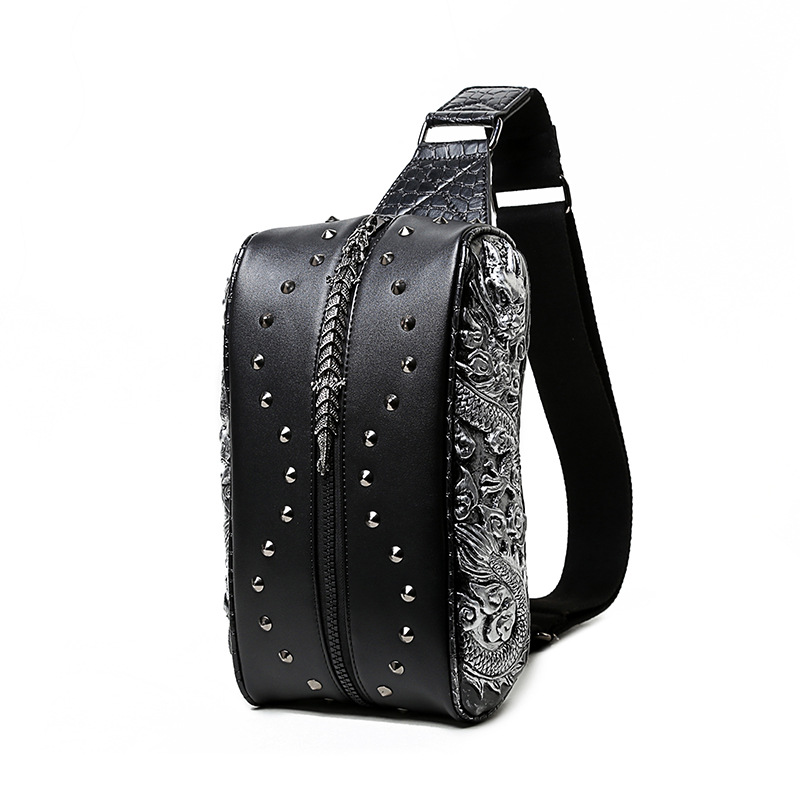 Title 3, Shoulder Bag Chinese Dragon Crossbody Brand Riv...