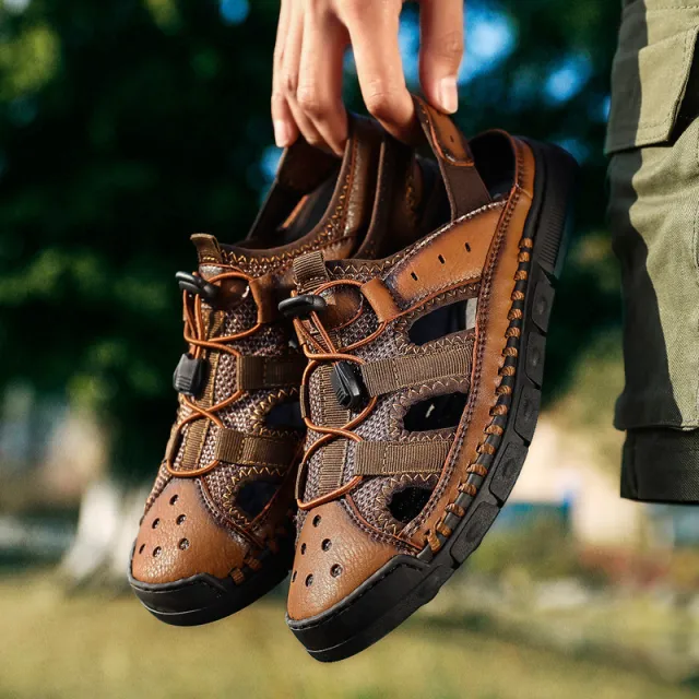 Men's Sandals Men's Shoes Casual Trend Plus Size Khaki - Shop at LoveMi