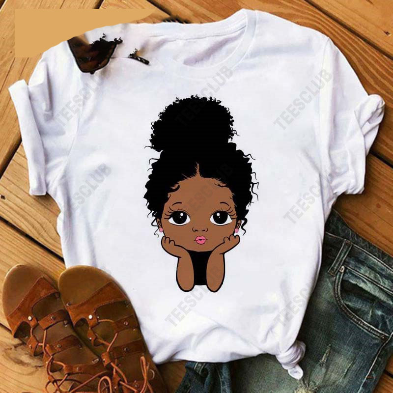 Title 9, Black African Curly Girl T-Shirt