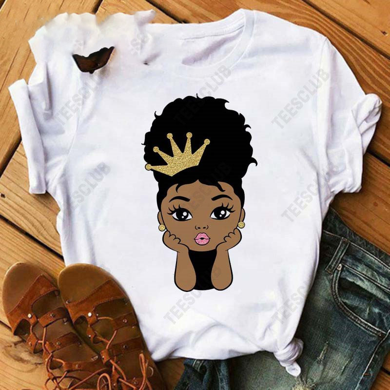 Title 6, Black African Curly Girl T-Shirt