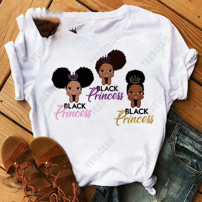 Title 7, Black African Curly Girl T-Shirt