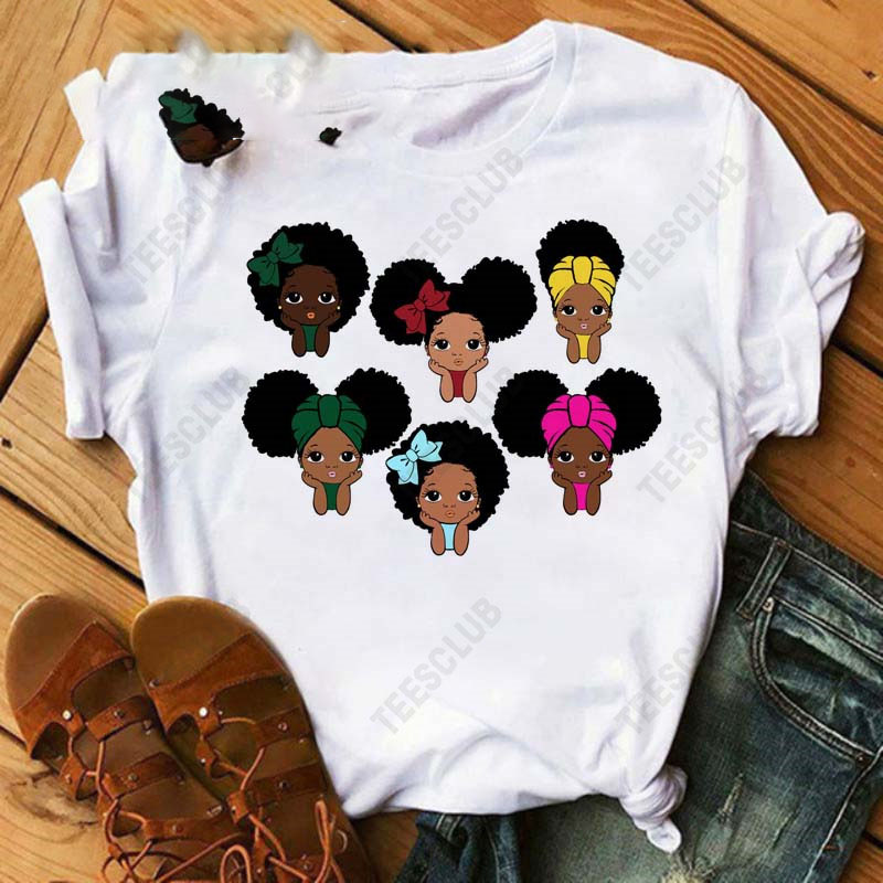 Title 8, Black African Curly Girl T-Shirt