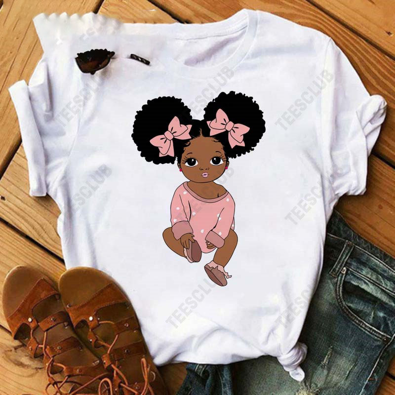 Title 12, Black African Curly Girl T-Shirt