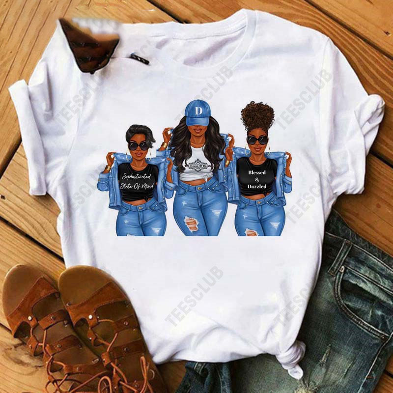 Title 11, Black African Curly Girl T-Shirt