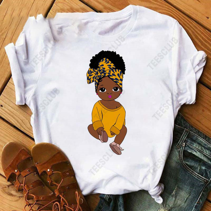 Title 14, Black African Curly Girl T-Shirt