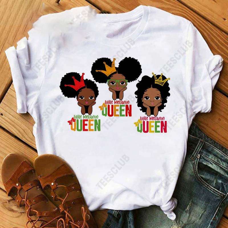 Title 13, Black African Curly Girl T-Shirt