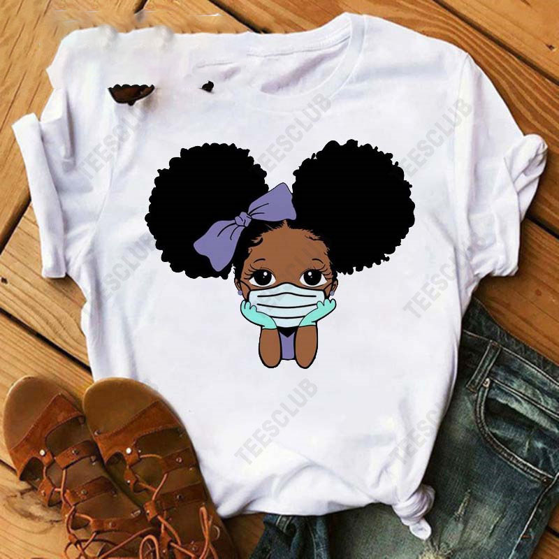 Title 22, Black African Curly Girl T-Shirt