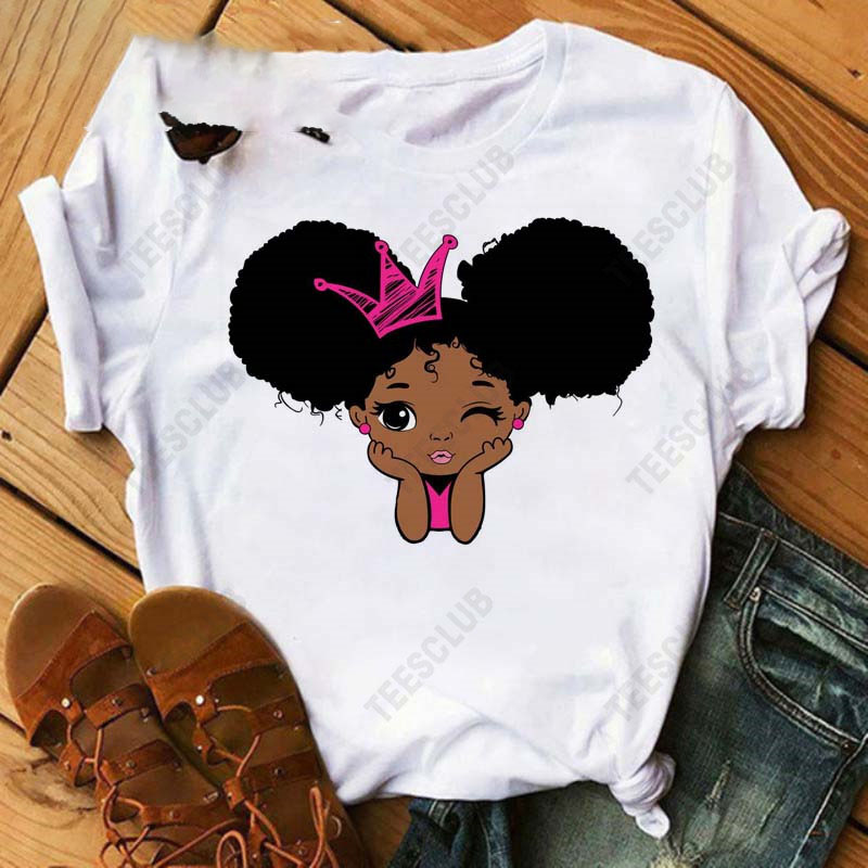 Title 24, Black African Curly Girl T-Shirt