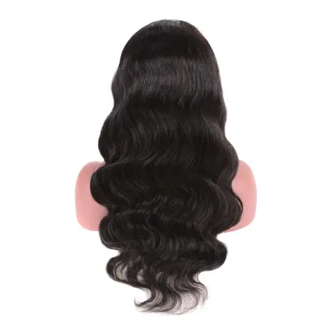 Natural Color Full Human Hair Wig Headgear 13x4 Front
