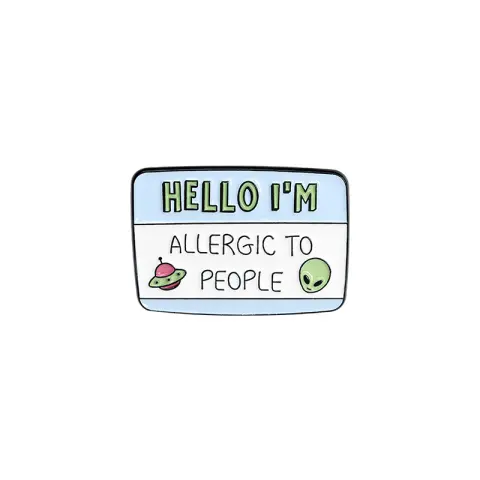 Funny Dialog Enamel Pins Humor Label Cute Brooch Clothes