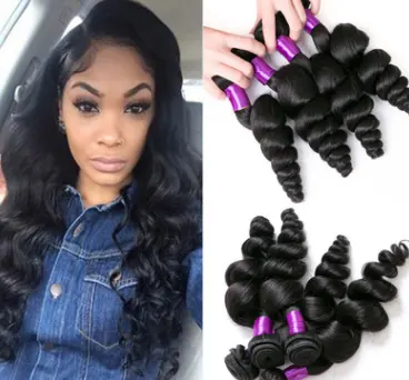 Real 8A Virgin Human Hair Loose Wave Weave
