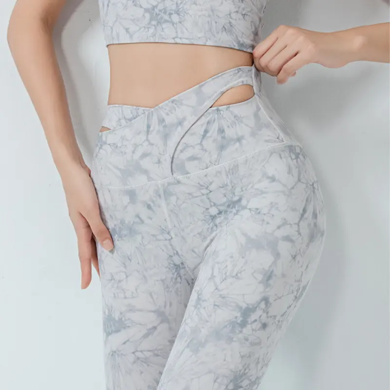 Fashion High Waist Abdomen Training Tight Exercise Fitness Pants