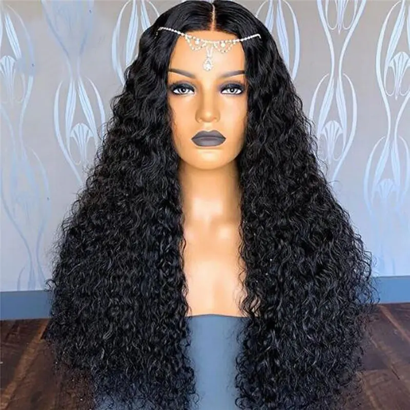 Wig Ladies Mid-length Curly Hair Hand-wrapped Small