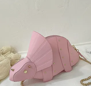 Crossbody Bag Handbags Clutch Bag Women Purses Triceratops Chic Mini Girl's Fashion Pink - Shop at LoveMi