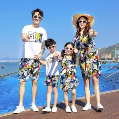 Parent-Child Dress Summer Dress For A Family Of Three Or Four - Floral - View 1