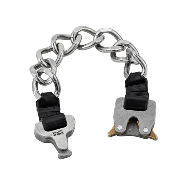 Industrial Function Wind Metal Buckle Titanium Steel Necklace Bracelet - Shop at LoveMi