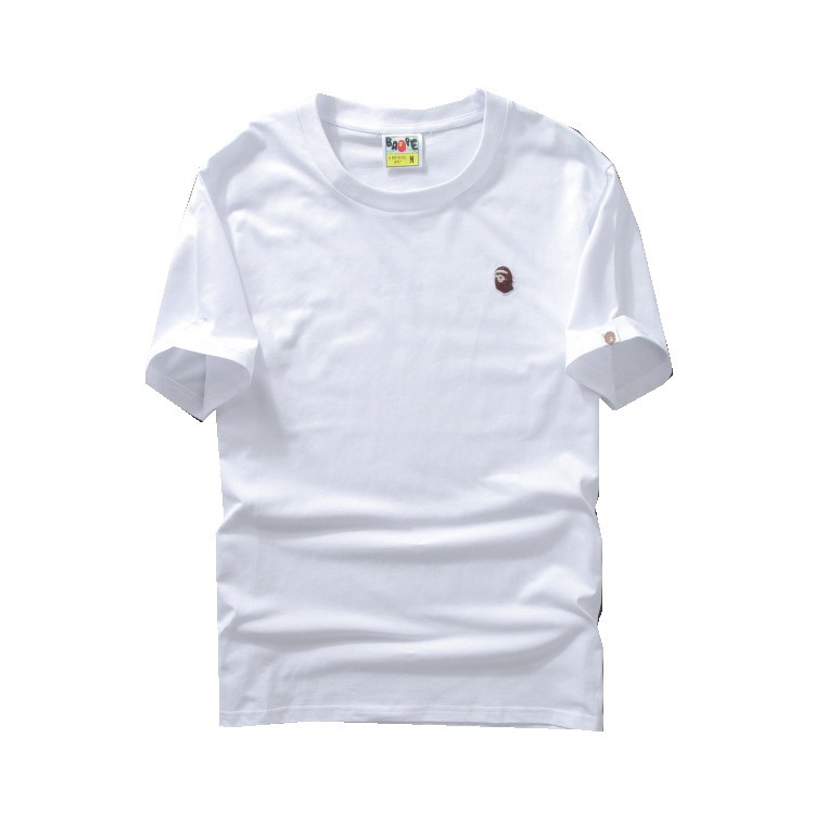 Men's eEmbroidered Solid Color Base Shirt Short Sleeve Youth