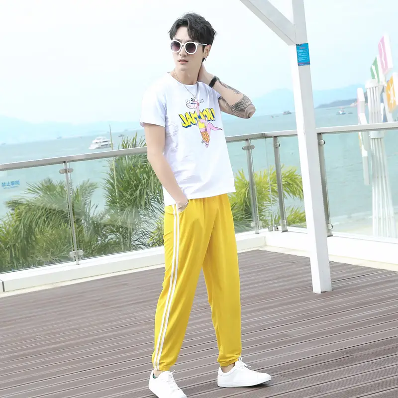 Short-Sleeved T-Shirt And Trousers Suit Fashion Casual Sports Couple Wear