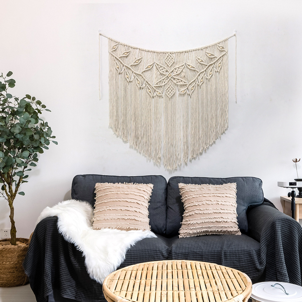 Hand-Woven Leaf Wall Hanging, picture 3 of 4