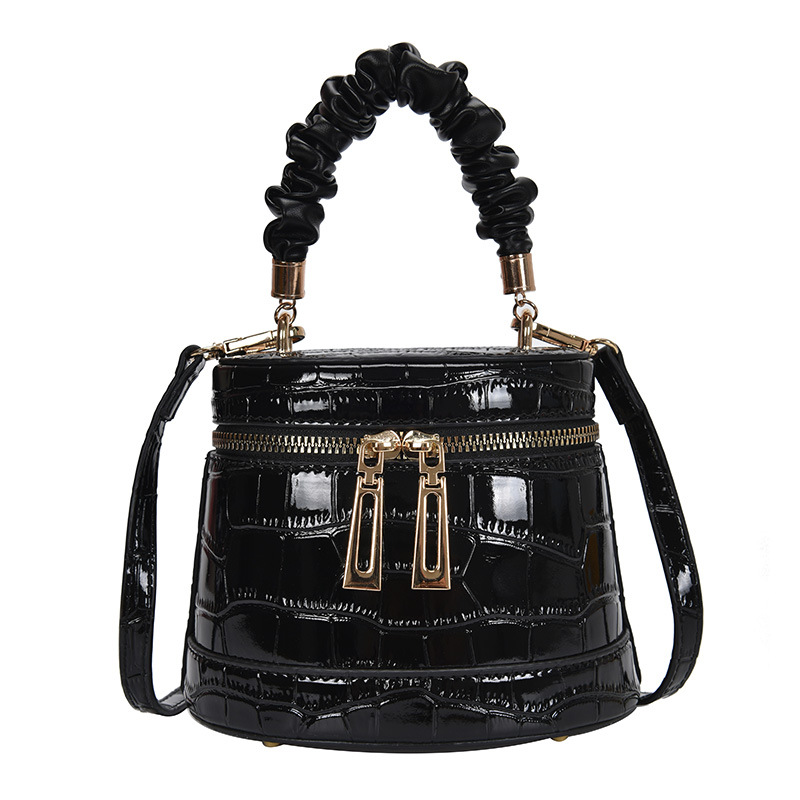 Summer Texture Stone Bucket Bag Black - Shop at LoveMi