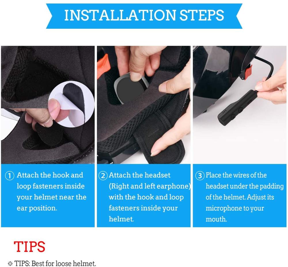 Motorcycle Helmet Wireless Bluetooth Headset