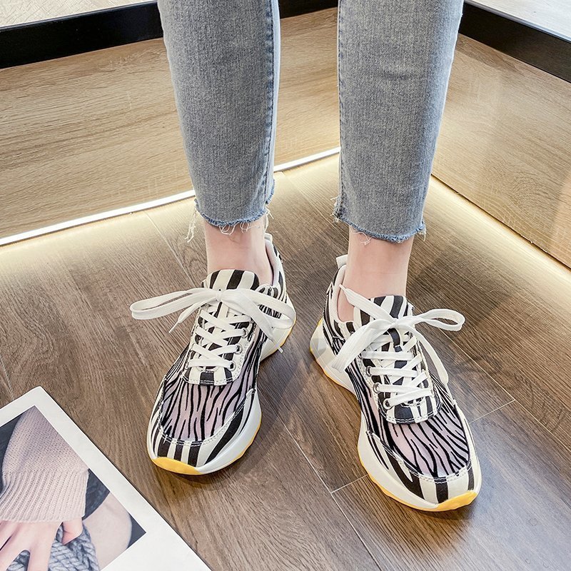 Korean Style Street Fashion Student Casual Breathable Platform White Shoes