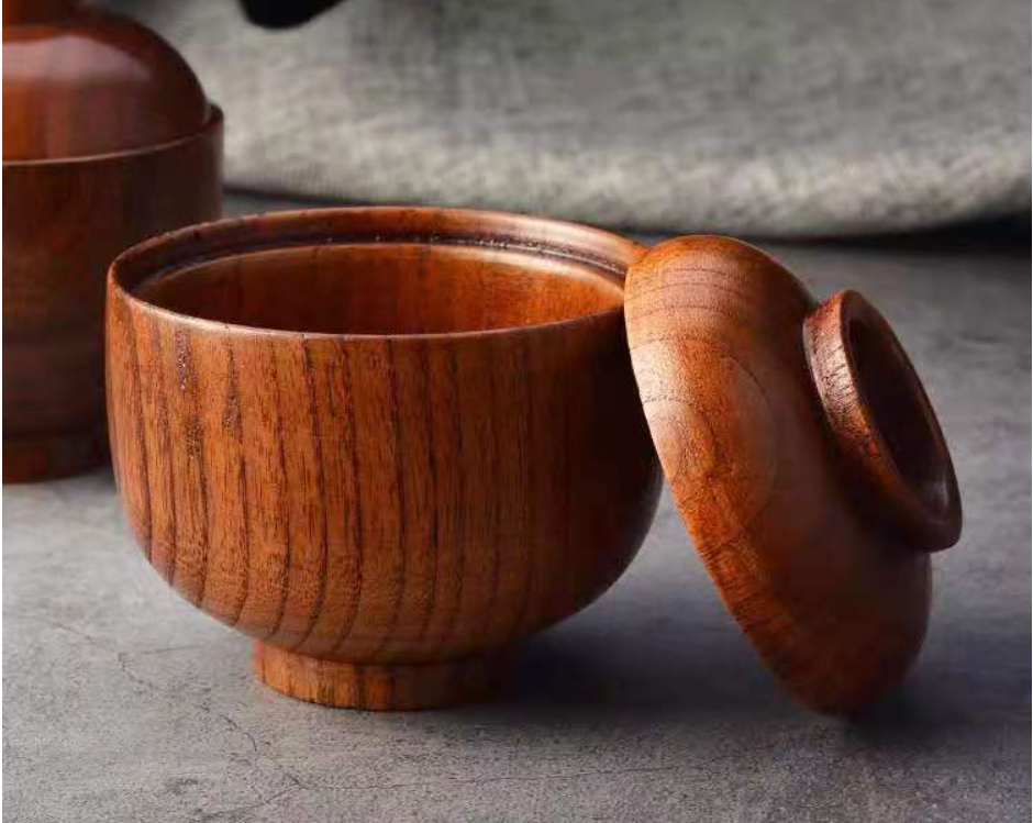 Bol Traditionnel MOKU Bol en bois massif avec couvercle MOKU