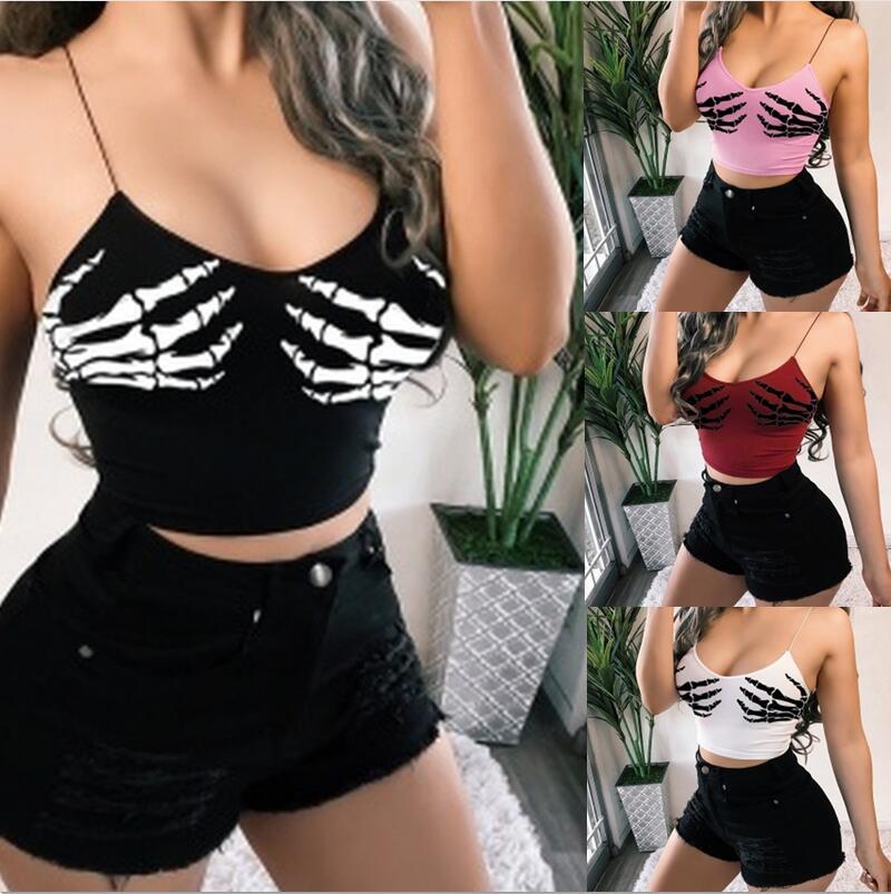 Title 4, Magic Claw Print Tube Top Strap Cose-Fitting Vest