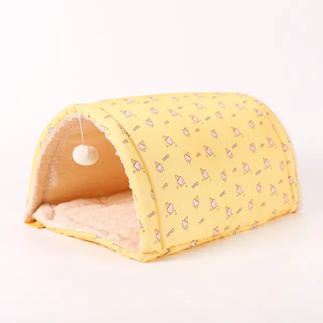 Cat Tunnel Cat Litter, Multi Purpose Cat Supplies Can Be Used As Mats, Pet Supplies Available In All Seasons Yellow - Shop at LoveMi