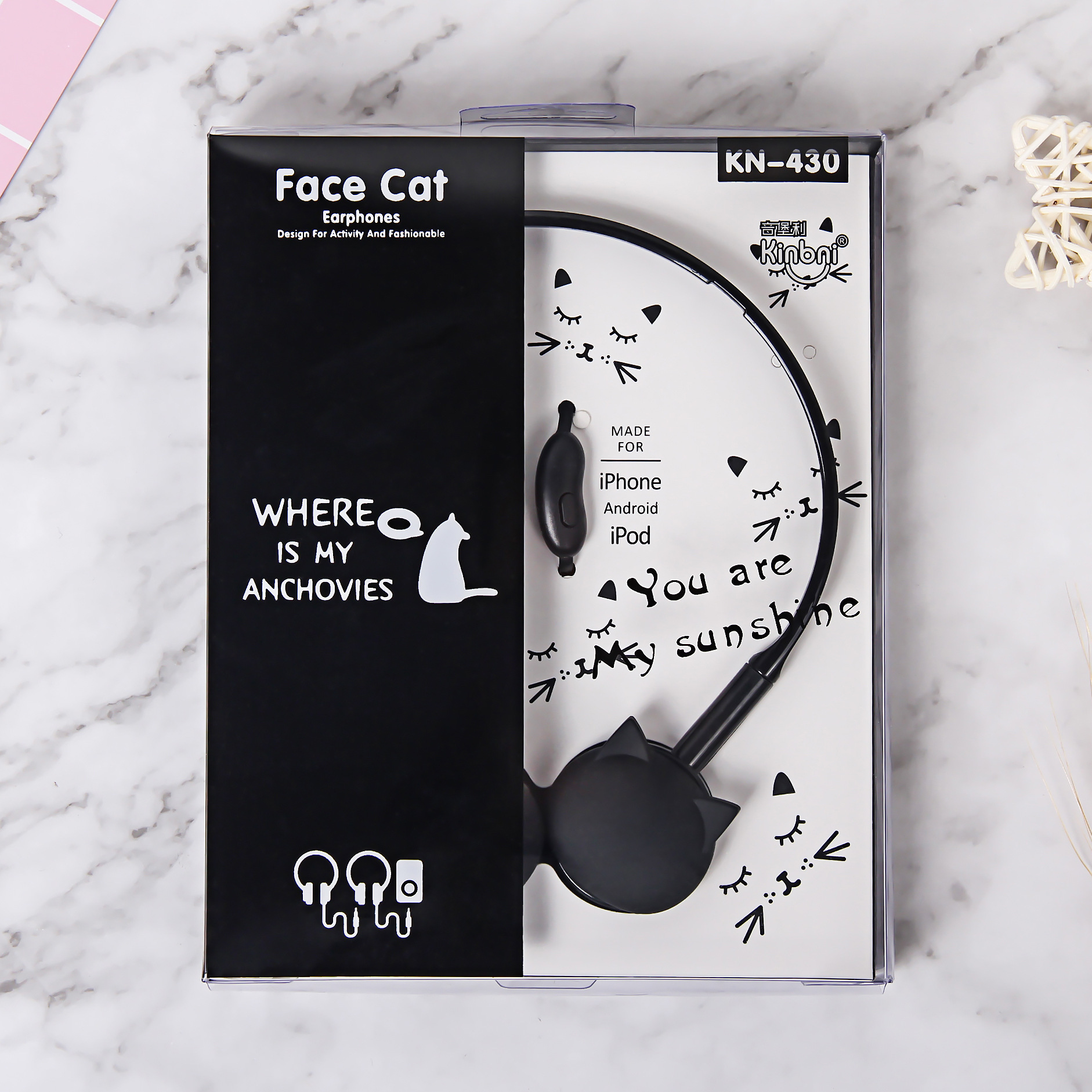 Cute Cartoon Animal Pattern Head-Mounted Voice Call Headset - Image 3