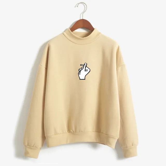 Fast Selling Popular Women''s Clothing Korean Ulzzang Love Finger Than Heart Gesture Plush Sweater 09Style 2Xl - Shop at LoveMi